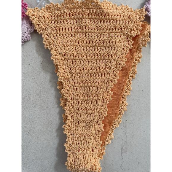 Lovers Friends Swim String Bikini Bottom Jinny Crochet Swimwear - Picture 6 of 9